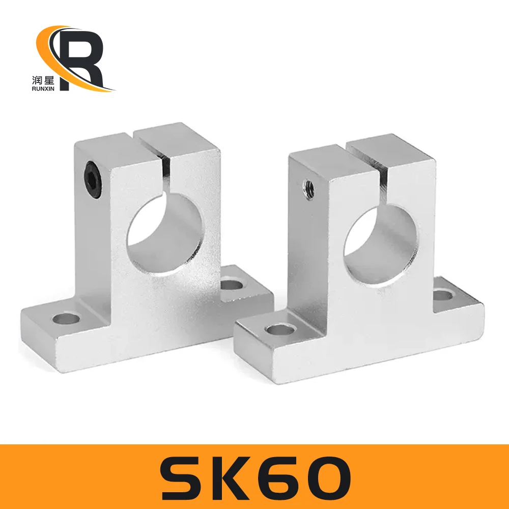 

1pc SK60 SK25 SK30 SK35 SK40 SK60 SK30 sk60 linear ball bearing rail shaft Side Blocks support XYZ Table CNC 3D printer Part