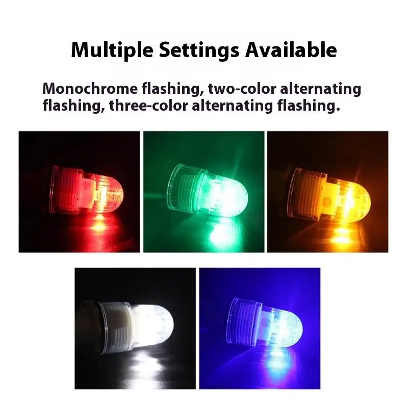 البحرية مصباح إشارة إضاءة مقاومة للماء مصباح الصيد مصباح فلاش مزدوج مصباح العوامة مصباح إشارة مقاوم للماء صافي فلاش تحذير الضوء