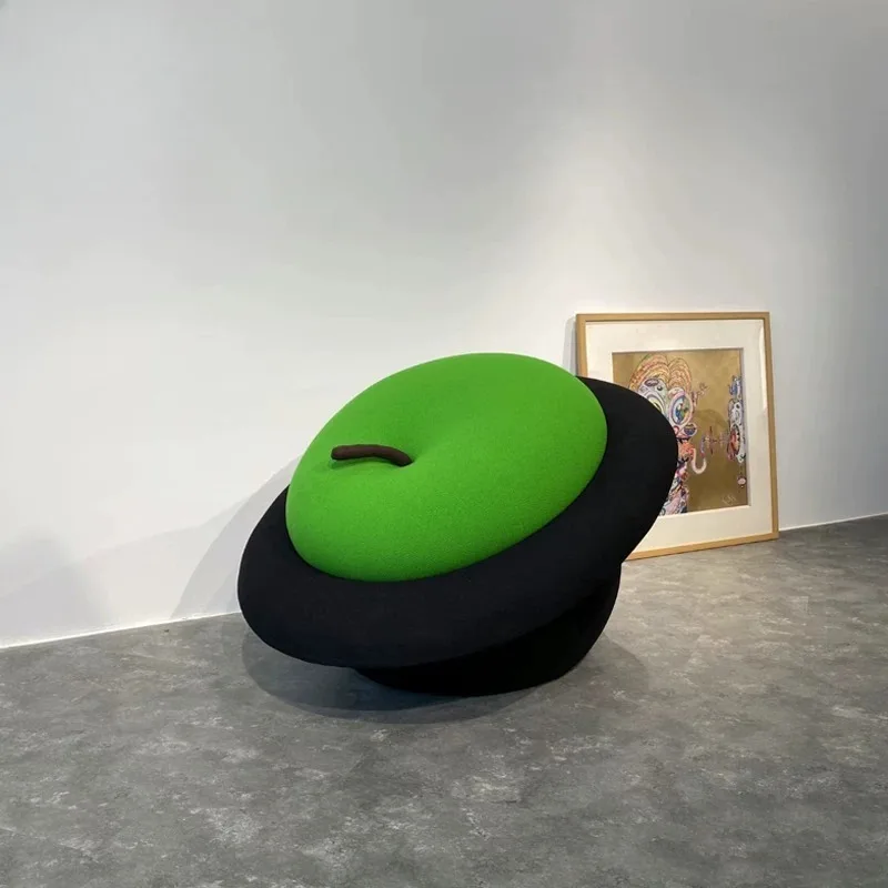 Italian designer creative green apple top hat modeling sofa living room model room art decoration single leisure chair