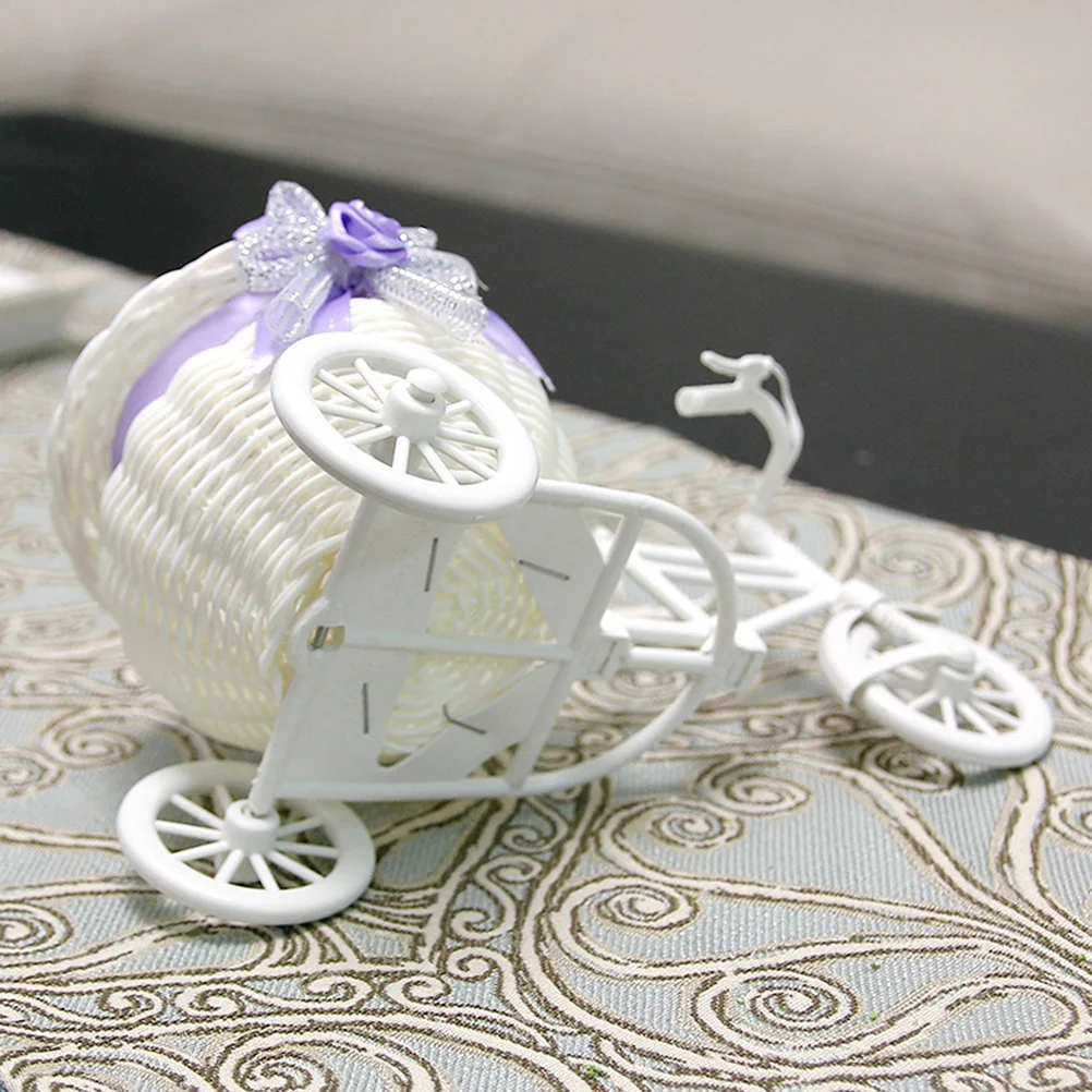 

2Pcs Simulated Rattan Weaving Flower Car Basket PU Cloth Durable Decorative Storage Organizer for Home Office Wedding Party