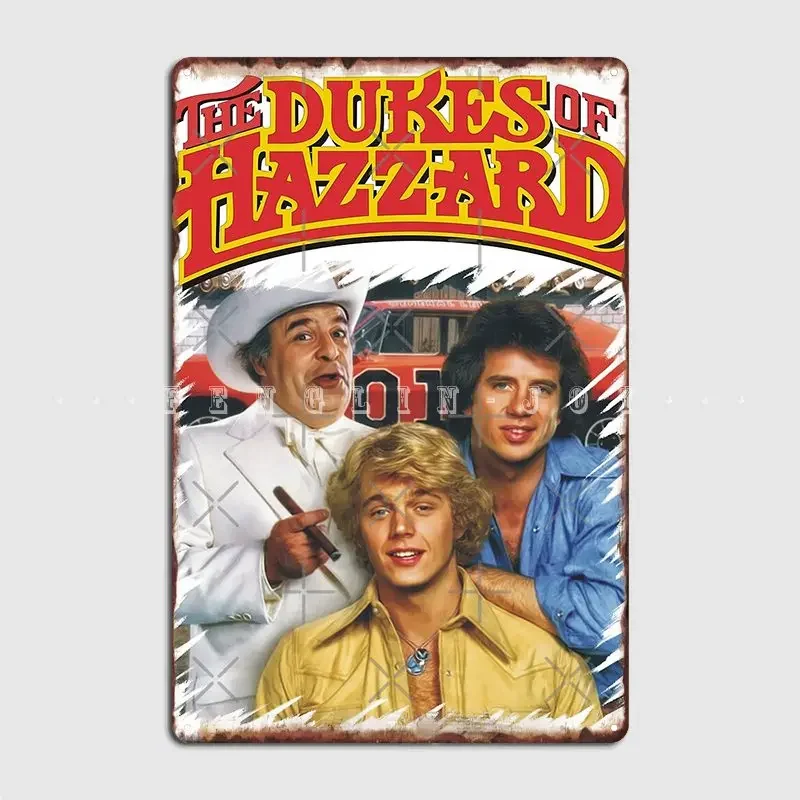 The Dukes Of Hazzard Actors Poster Metal Plaque Party Mural Painting Club Home Create Tin Sign Poster