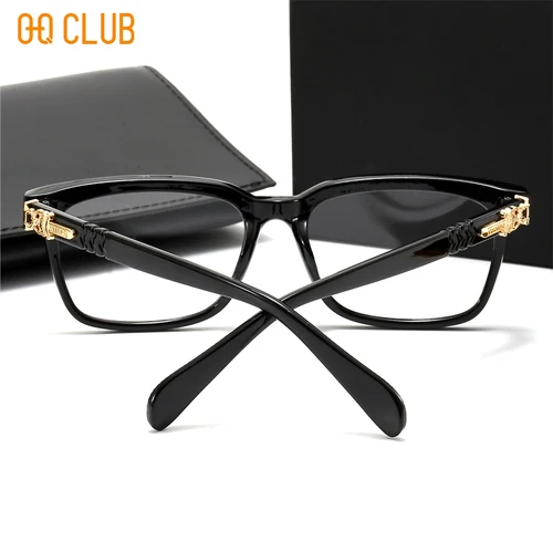 Imagen 2 del producto O-Q CLUB gafas De lectura cuadradas Plus para hombre, gafas De lujo De cristal para mujer, lentes ópticas con receta, gafas para mujer