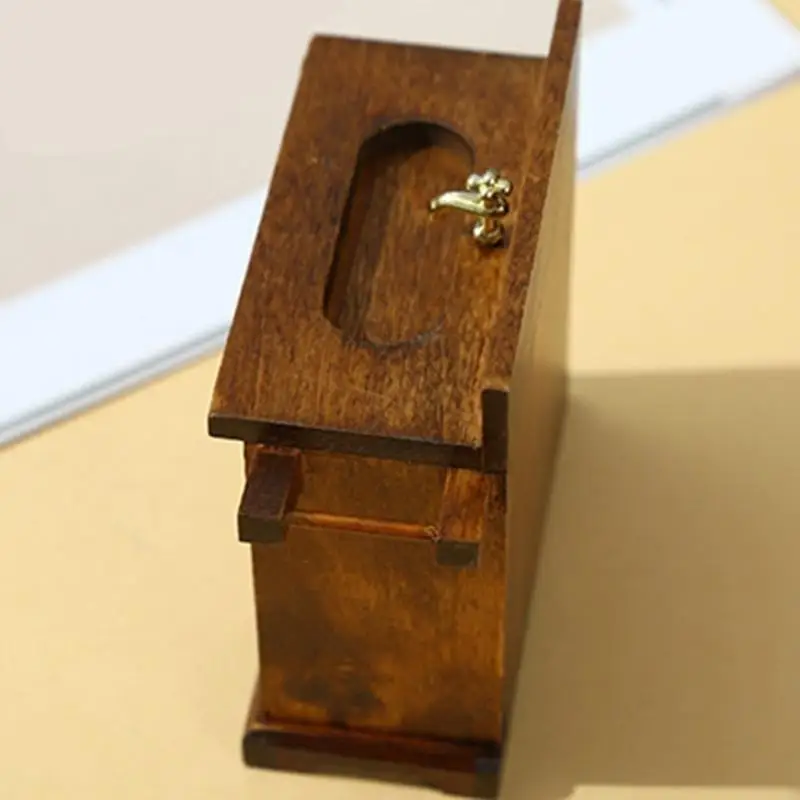 Pia banheiro miniatura pia banheiro e gabinete 1/16 para decoração casa realista l8rb