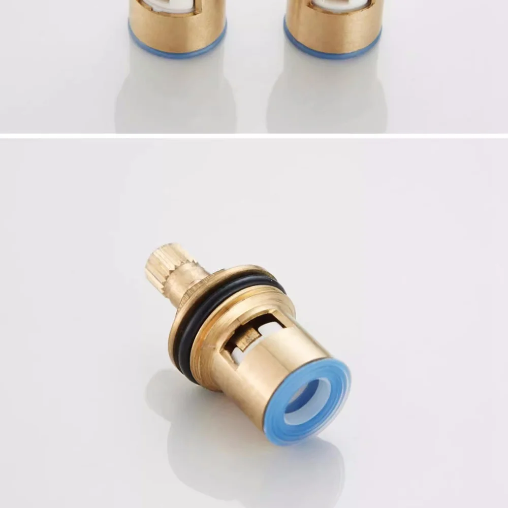 Replacement Ceramic Faucet Valve Core Durable Brass Water Tap Hot Cold Mixer Parts For Basin Kitchen Sink Hardware