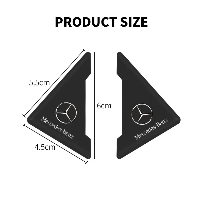 2Pcs Silicone Car Door Corner Cover Anti-Scratch Protection Stickers For Mercedes Benz W212 W213 W205 W177 W247 W176 X253 etc