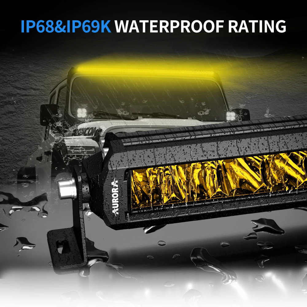 AURORA Patent New Arrival Slim LED Light Bar USA Designed Aurora Screwless 52 inch Amber LED Light Bar