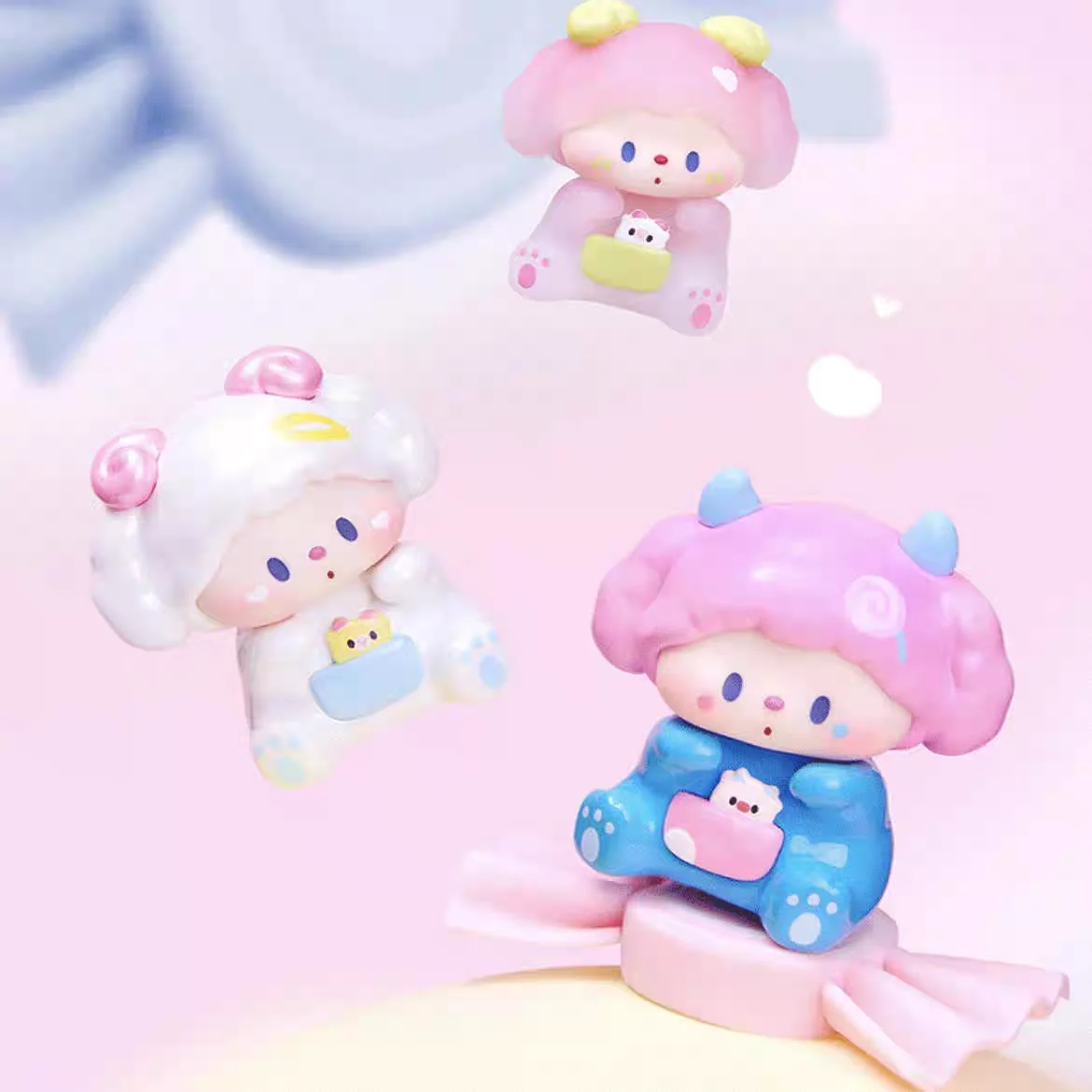 【متوفر 】 حقيقية لولو لولو الكلب مزرعة قصة سلسلة صغيرة صندوق أعمى لطيف جرو دمية سطح المكتب زخرفة فتاة هدية #2