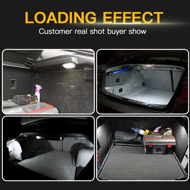 2X LED Trunk Compartment Interior Light For Opel Astra E F G H Agila Omega Corsa C Vectra Insignia Convertible Glove Box Lamp