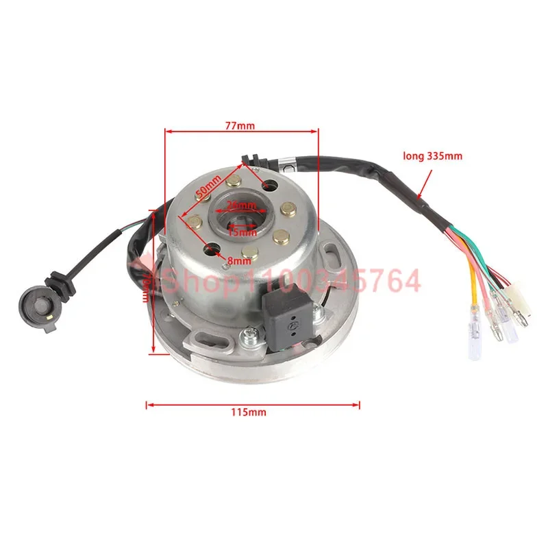 Motorcycle AC Ignition Magneto Stator Rotor Kit for 150 Lifan 150cc LF150 Horizontal Engine Dirt Bike Monkey Parts