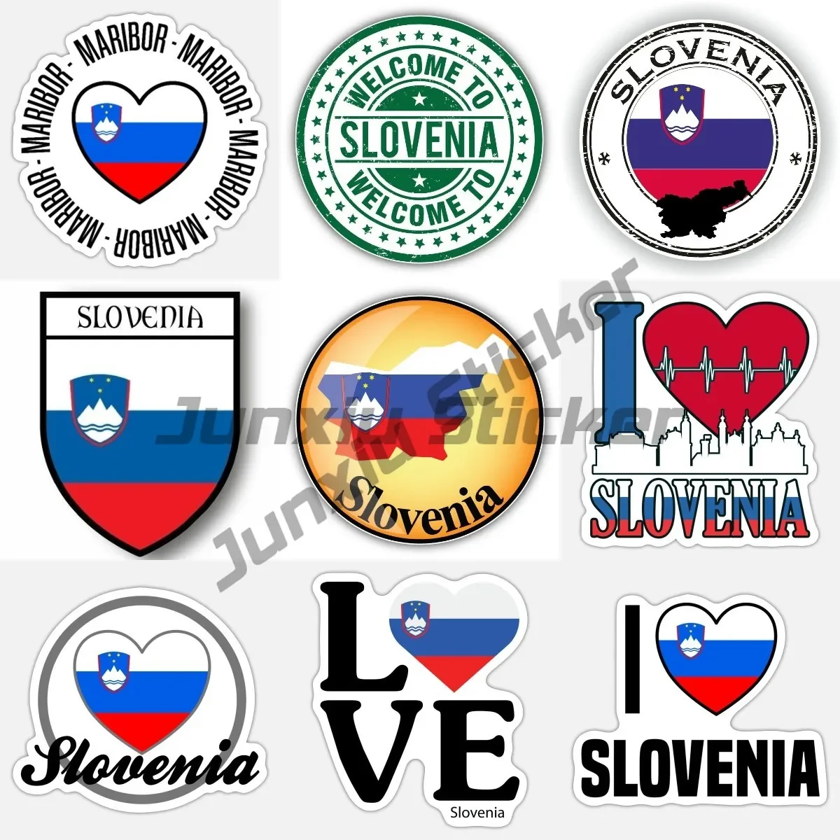 

Slovenia Football Map with Flag Decal Truck Car Window Bumper Sticker Funny Slovenian Flag Sticker Accessories Car Motorcycle