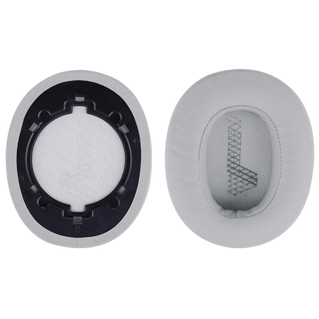 Bantalan Telinga Pengganti Protein Kulit Bantalan Telinga Penutup Telinga Suku Cadang Perbaikan untuk JBL Live 500BT Headset Headphone Sekitar Telinga