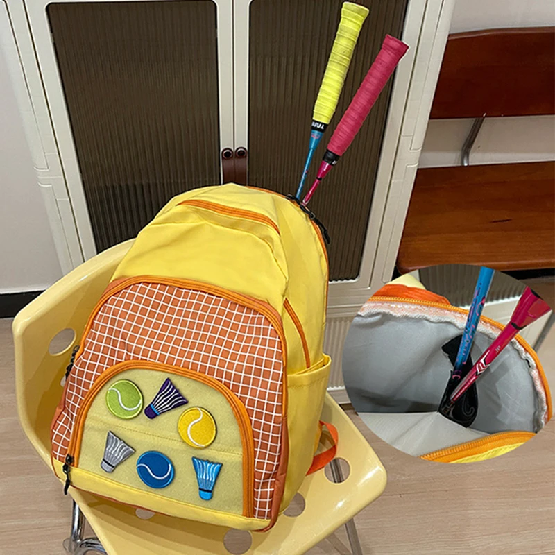 

Tennis Paddle Backpack Multifunctional Badminton Racket Pack Outdoor Sports Accessories Candy Colored Fitness Gym Shoulder Bag