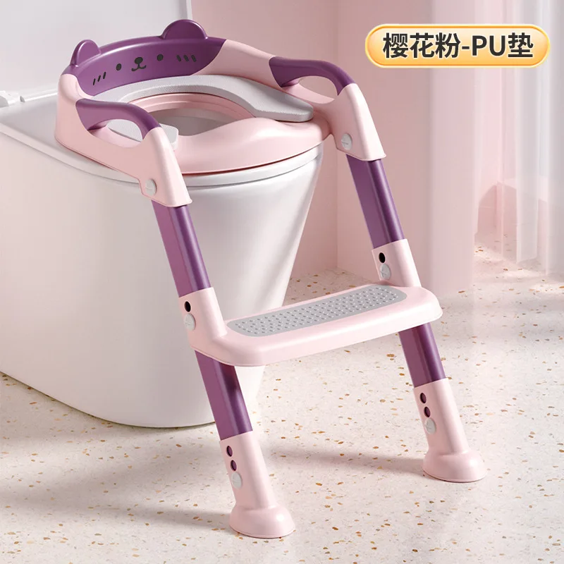 어린이 화장실 계단형 변기 보조 매트 랙 발판 소년 소녀용