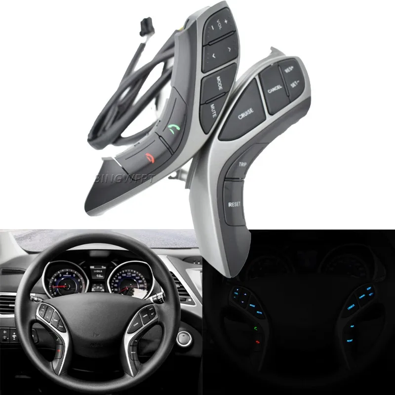 Suitable for moder  multi-function steering wheel key switch modification fixed speed cruise car parts