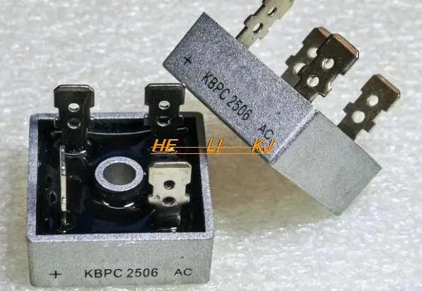 2 PCS KBPC2506 puente rectificador 25A 600 V KBPC