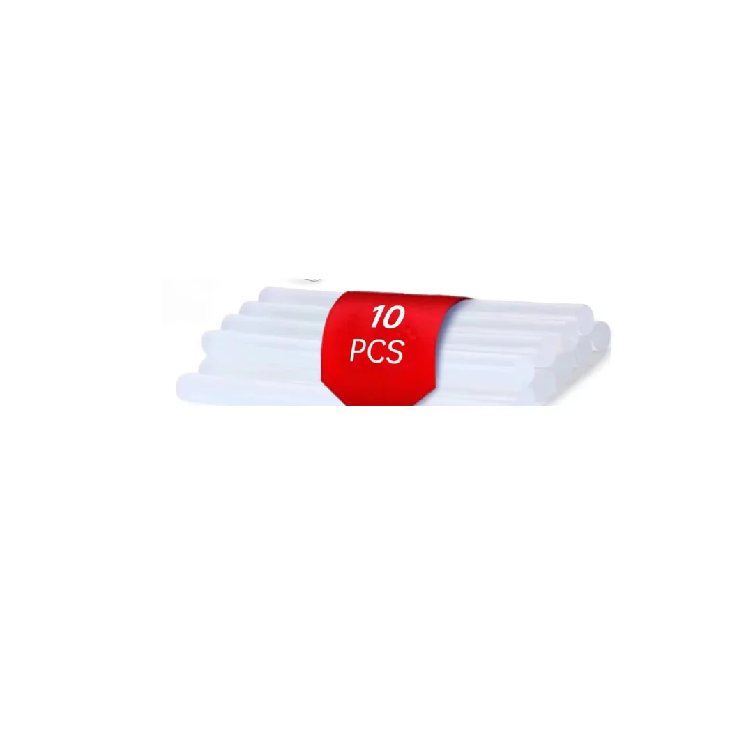 

10PCS Clear Hot Glue Sticks, 7mm x 100mm (1/4" x 4") Mini EVA Adhesive Sticks for Crafting, Repairs, DIY Projects