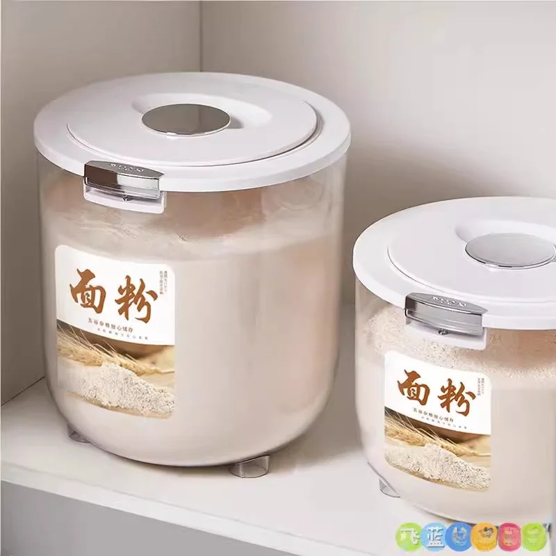 

Food ade Kitchen Rice Buet Sed Storage Container Cylinder Plastic Material Large Capaci over 5L Japanese Sle