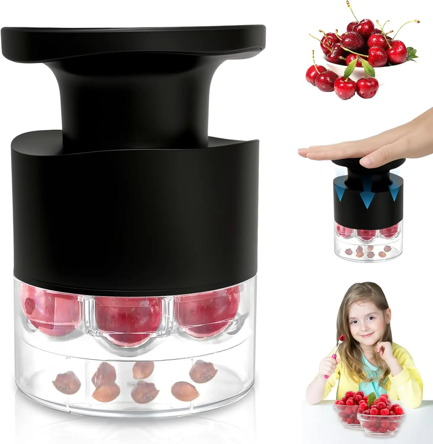 

Cherry Pitter Remover 7 Holes Fruits Pitter Remover Olive Corer Remove Pit Tool Fruit Vegetable Tools Kitchen Gadget