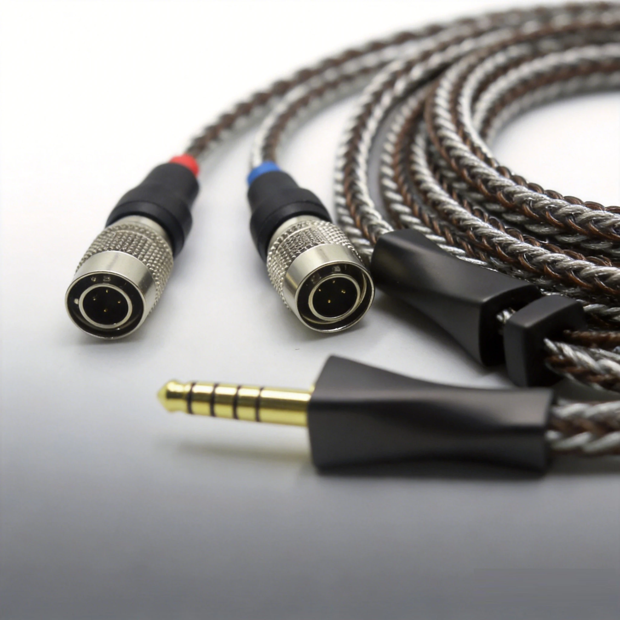Haldane16 Core Single Crystal Copper + Pure Silver Headphones Cable For Dan Clark Audio Mr Speakers Ether Alpha Dog Prime