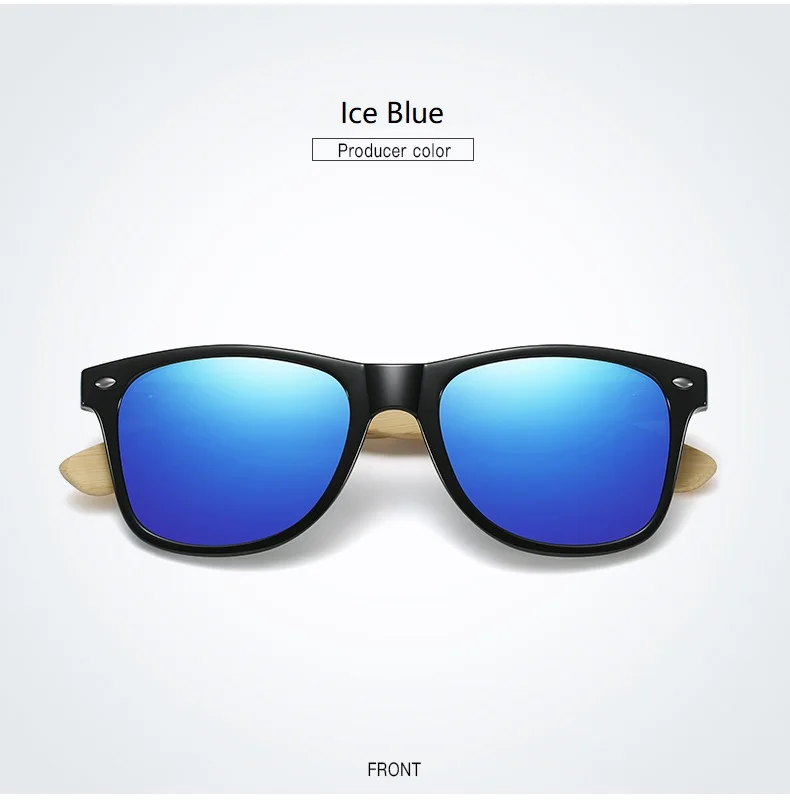 Mode Bambus Holz Vintage Quadrat Sonnenbrille Männer Frauen Luxus Marke Designer Sonnenbrille Holz Fahren Angeln UV400 Brillen – Detail 17