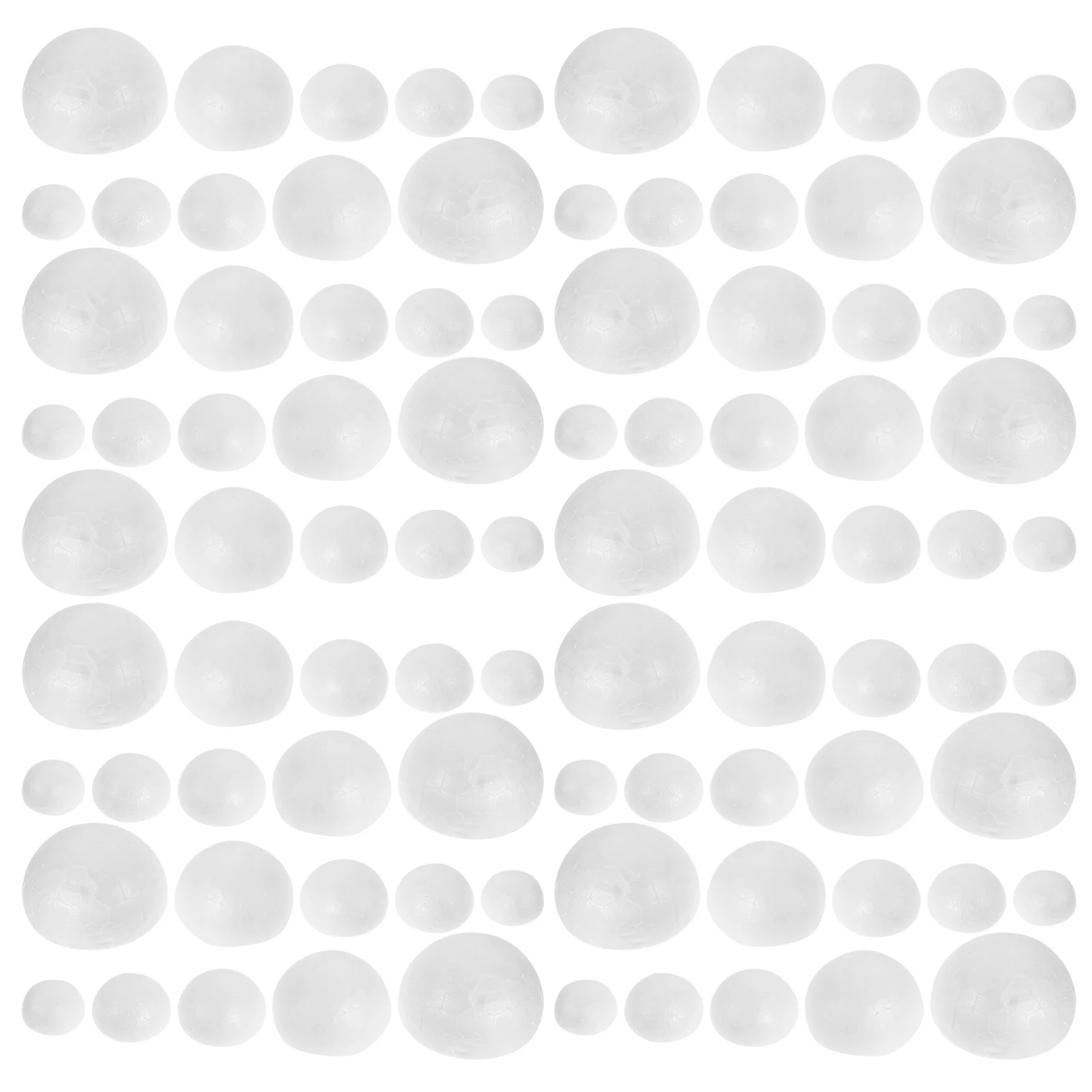 150 Pcs Children DIY Foam Balls Party Foams Blank Semi Circle Craft Shaped Crafts Bride Decorative