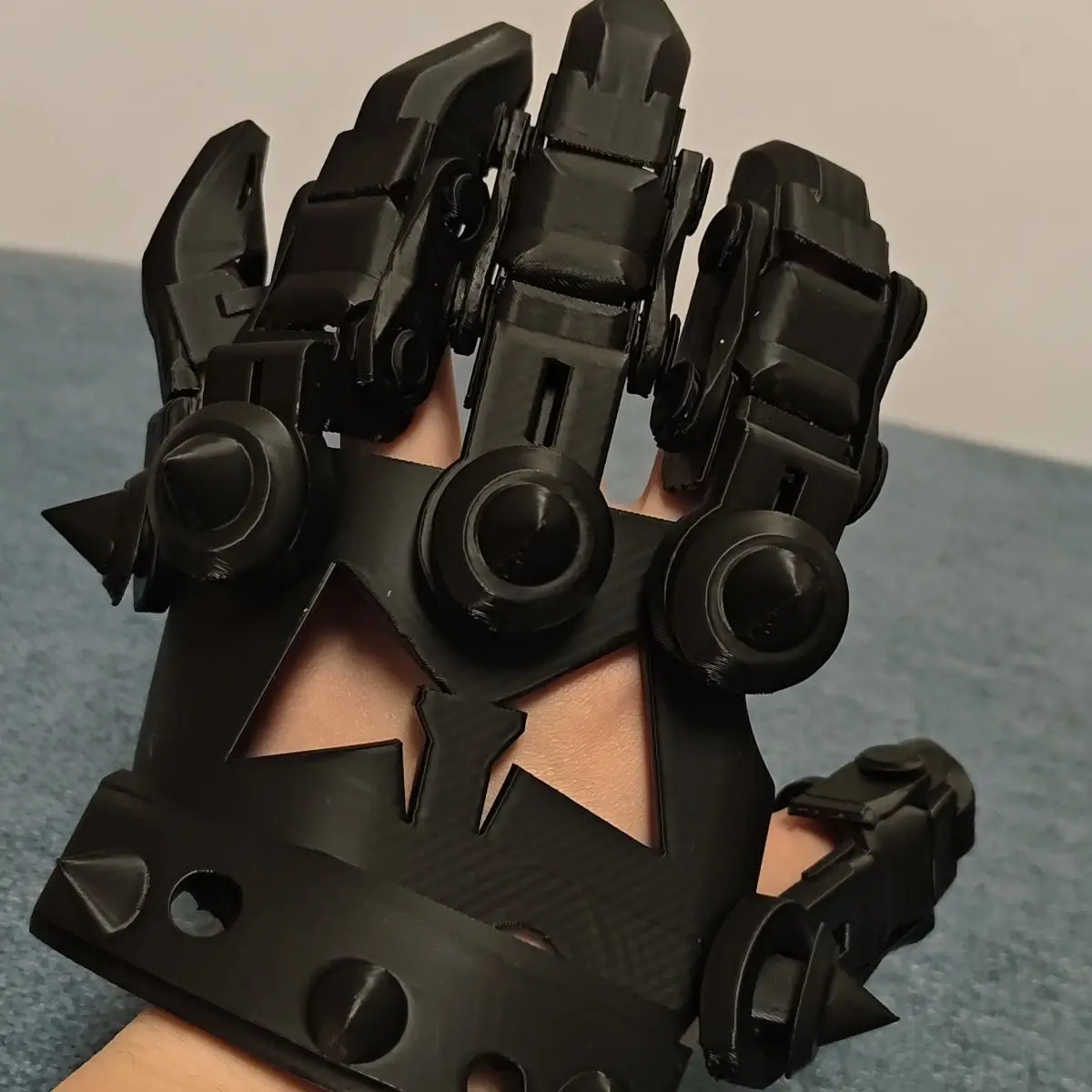 DIY 크리 에이 티브 3D 인쇄 코스프레 움직일 수있는 웨어러블 샤프 장갑 정육점 네일 장비 야외 EDC 도구