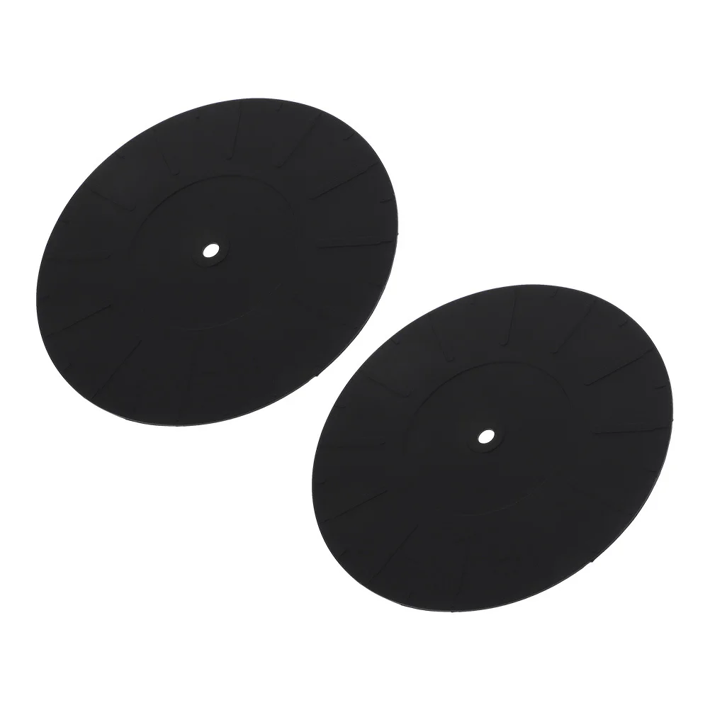 

2Pcs Silicone Turntable Mat Vinyl Slipmat Record Player Mat Anti Slip Protective Pad Turntable Slipmat Record Player Accessories