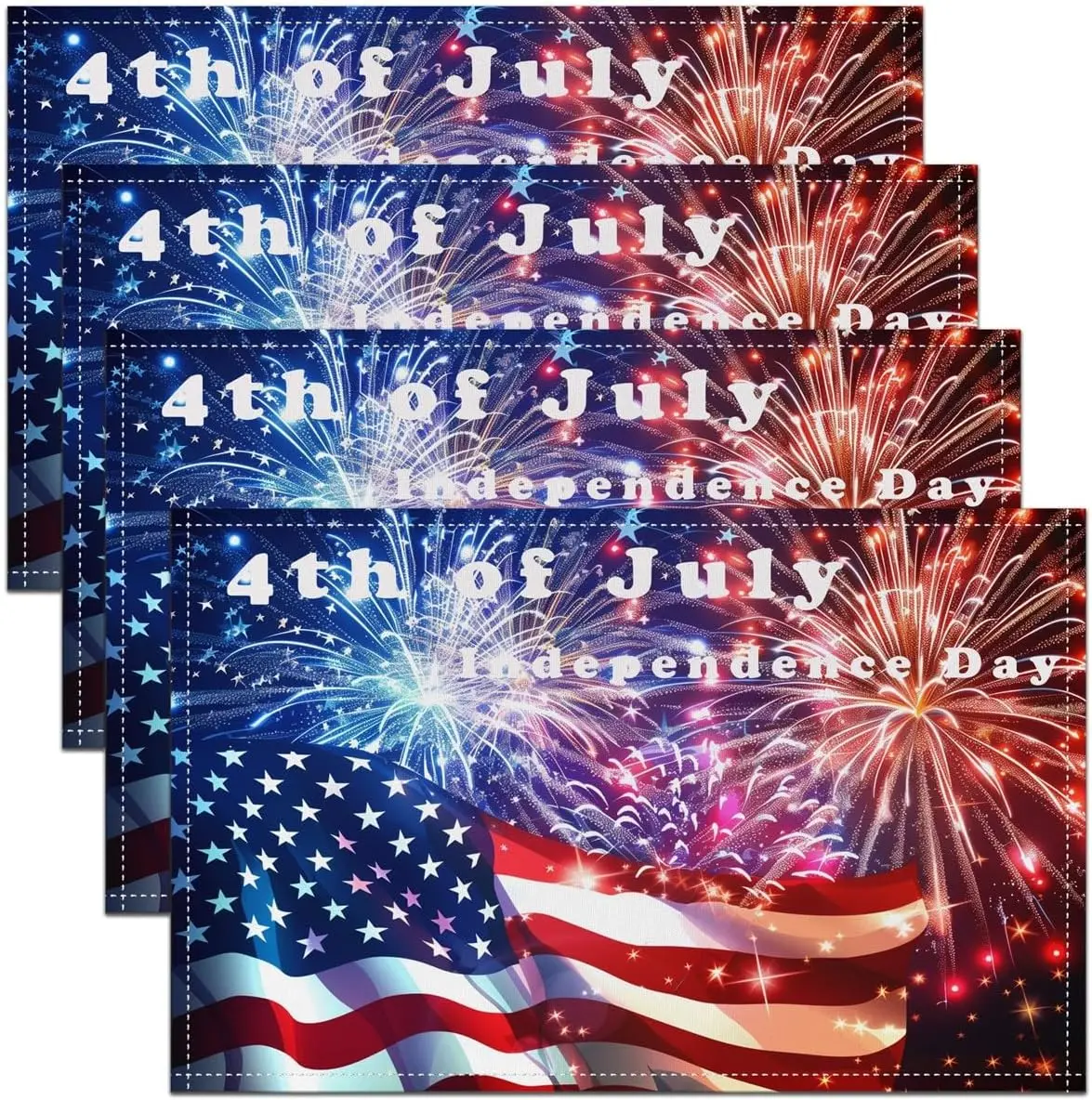 American Flag Placemats Set of 4 12