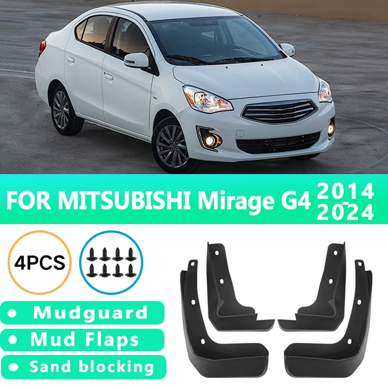 

Mud Flaps Fit for MITSUBISHI Mirage G4 2014-2024 2015 2016 2017 Mudguards Tire Fenders Splash Proof Accessories Wheel Guards 4ps