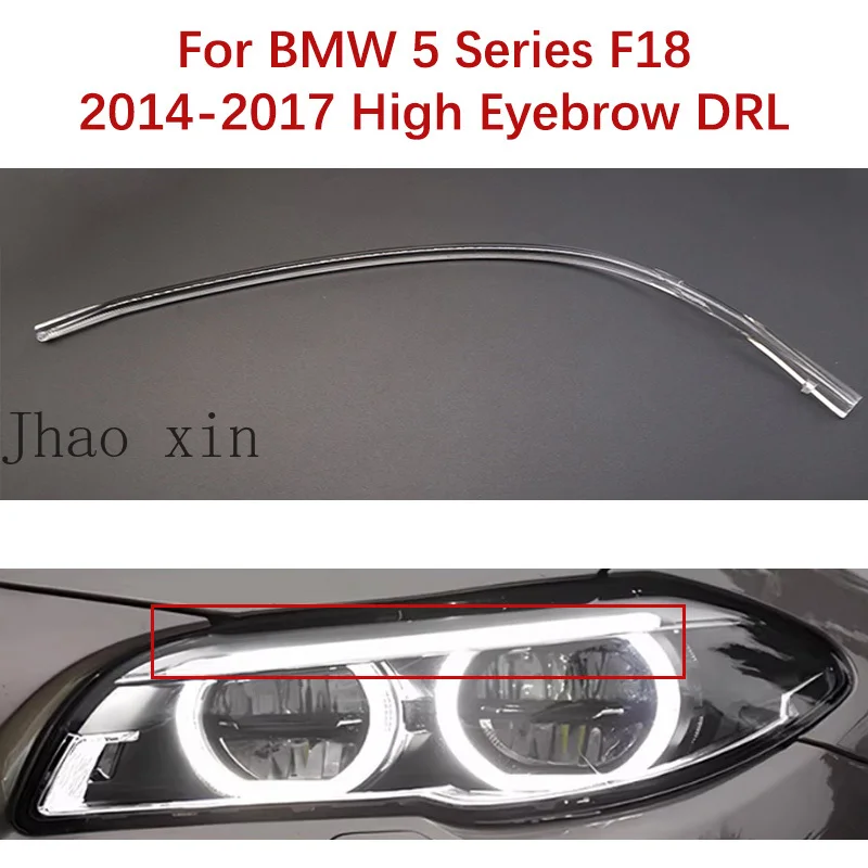 

Белый светодиодный модуль-балласт для фар BMW 5 серии F18 2014-2017, с функцией DRL и световодной полосой, имитирующей эффект «ангельские глазки»