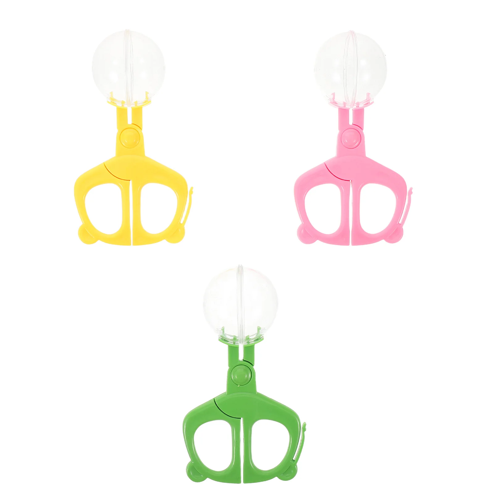 3Pcs Children's Insect Observation Kit Outdoor Exploration Tools Insect Catching Tweezers Scissors Tongs Feeding Clamp