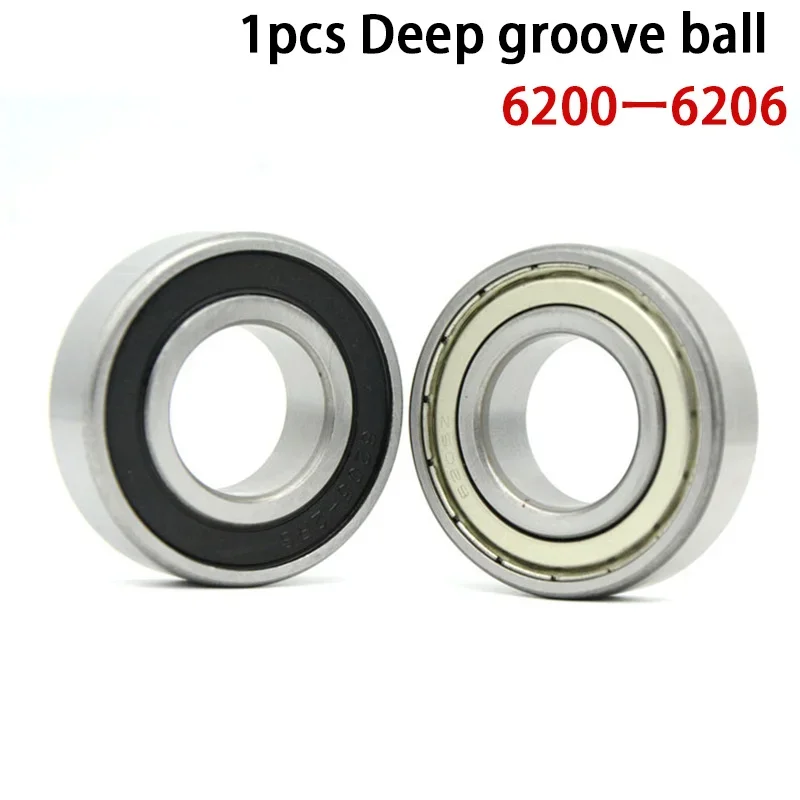 1pcs Deep groove ball 6200 6201 6202 6203 6204 6205 6206 6207 6208 6209 ZZ Z RS 2RS Chrome Steel bearings