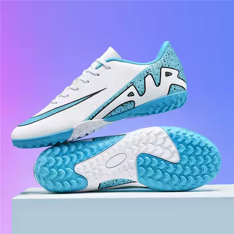 New Men Soccer Shoes Ultralight Football Boots Cleats Hot Sale Long Spikes Breathable Indoor Sneakers Training Drop Shipping