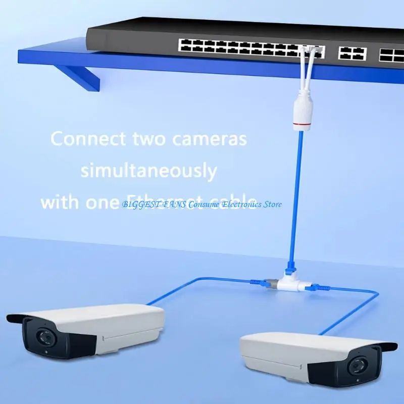 

Networks Splitter ABS Construction Waterproof Technology Simultaneous Double Device Connectivityd Plastic Texture