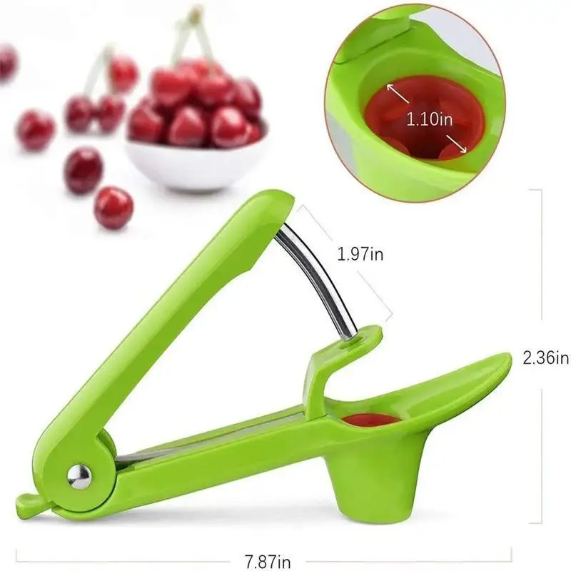 Food Grade Cherry Seeder Pitter with Ergonomic Non Slip Handle Perfect for Home Kitchen Baking Jam Dessert Making