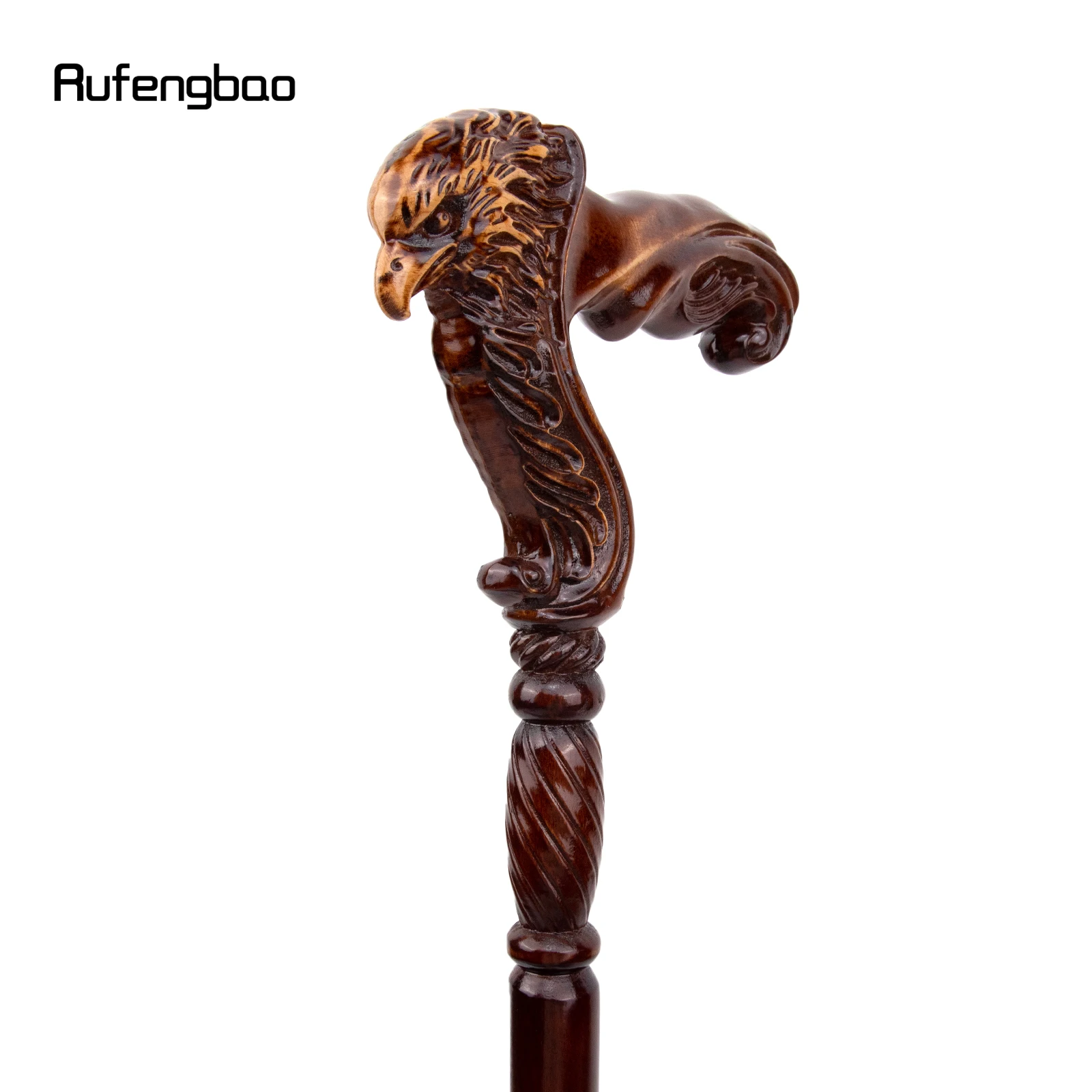 Eagle Brown Wood Fashion Walking Stick decorativo Vampire Cospaly Party Wood Walking Cane Halloween Mace Wand Crosier 93cm