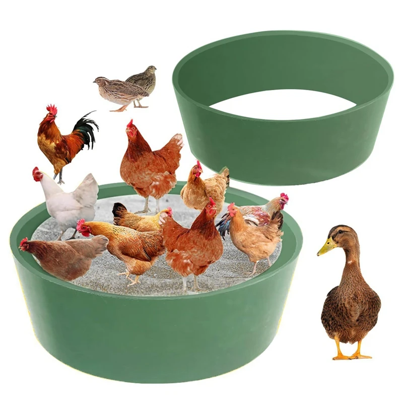 Chicken Dust Bath Tub Bottomless Design Dust Bath For Chickens Chicken Coop Cleaner Container Chicken Coop Lime