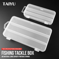 TAIYU 3 Compartment Mini Fishing Tackle Box Storage 13cm 17cm Lure baits Minnow Pencil Lure High Quality Fishing Box