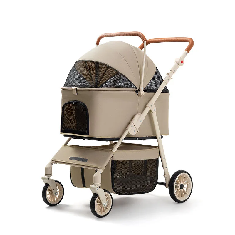 detachable-foldable-pet-stroller-for-small-dogs-cats-with-storage-basket-built‑in-reflective-strips-for-safe-night-walking