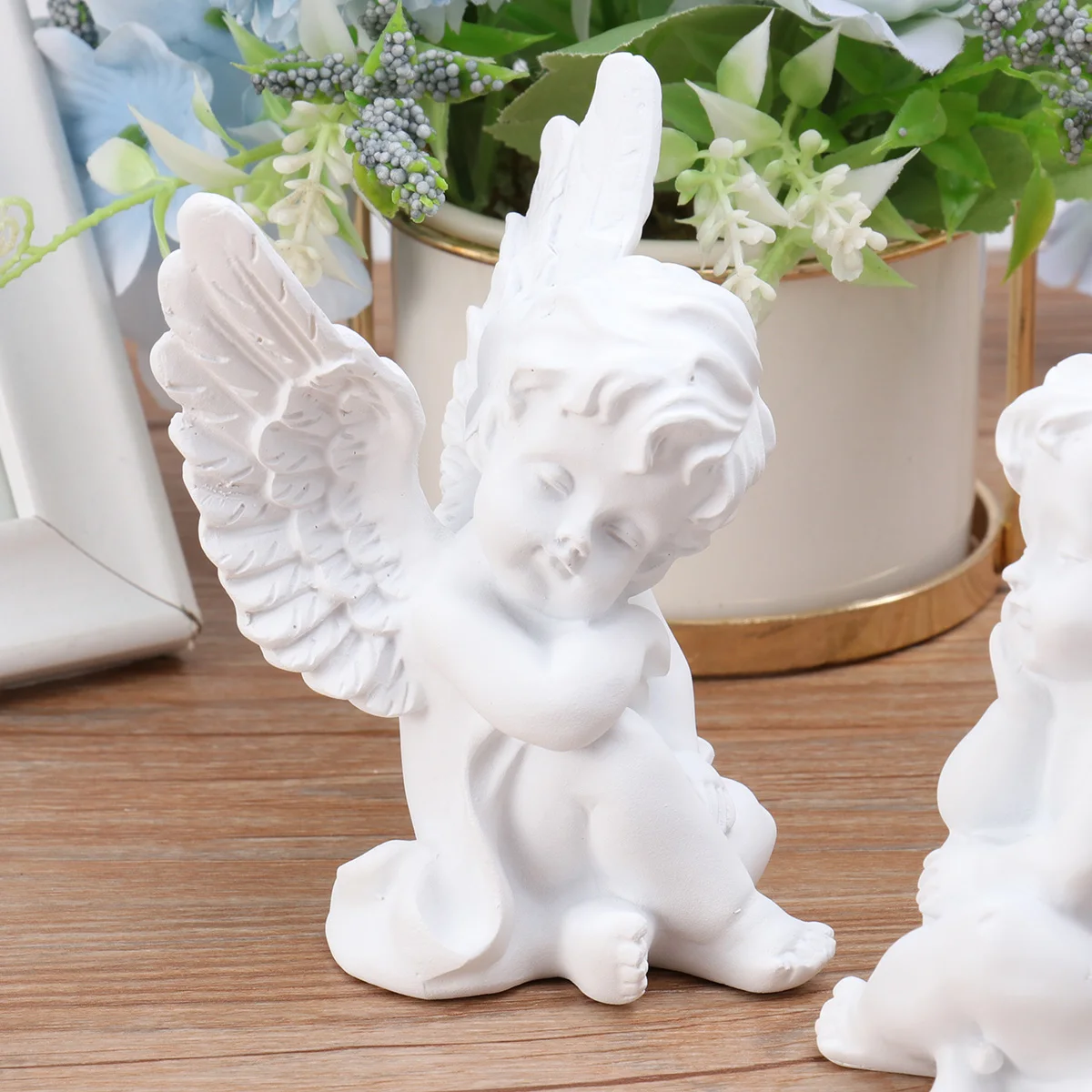 

Birthday Resin Angel Ornament Home Decor Ornamenr Household Woman Praying Statue
