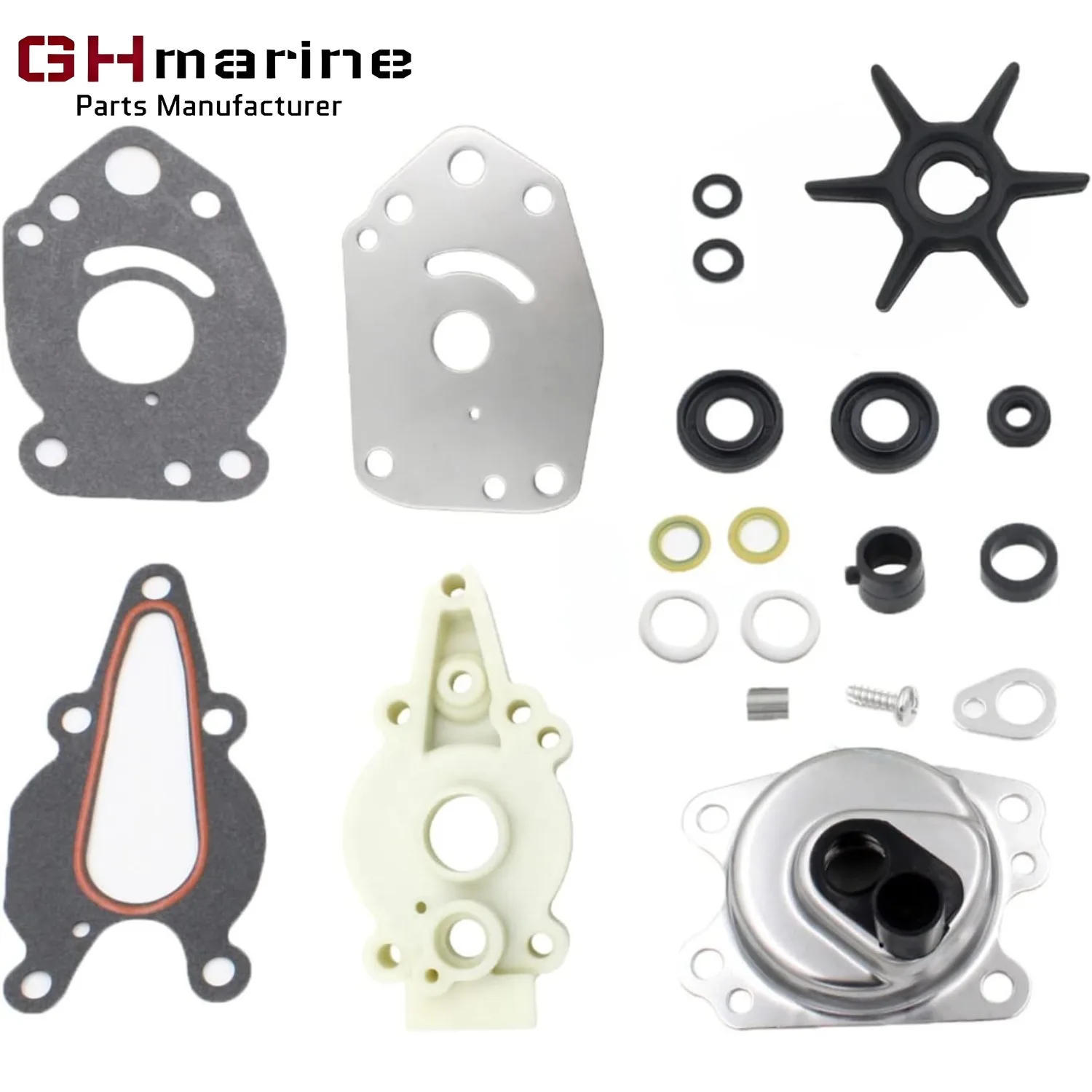42089A5 Water Pump Impeller Repair Kit for Mercury Mariner MerCruiser Force Outboard 6 8 9.9 10 15 HP Boat Motor 46-42089A4 view 6