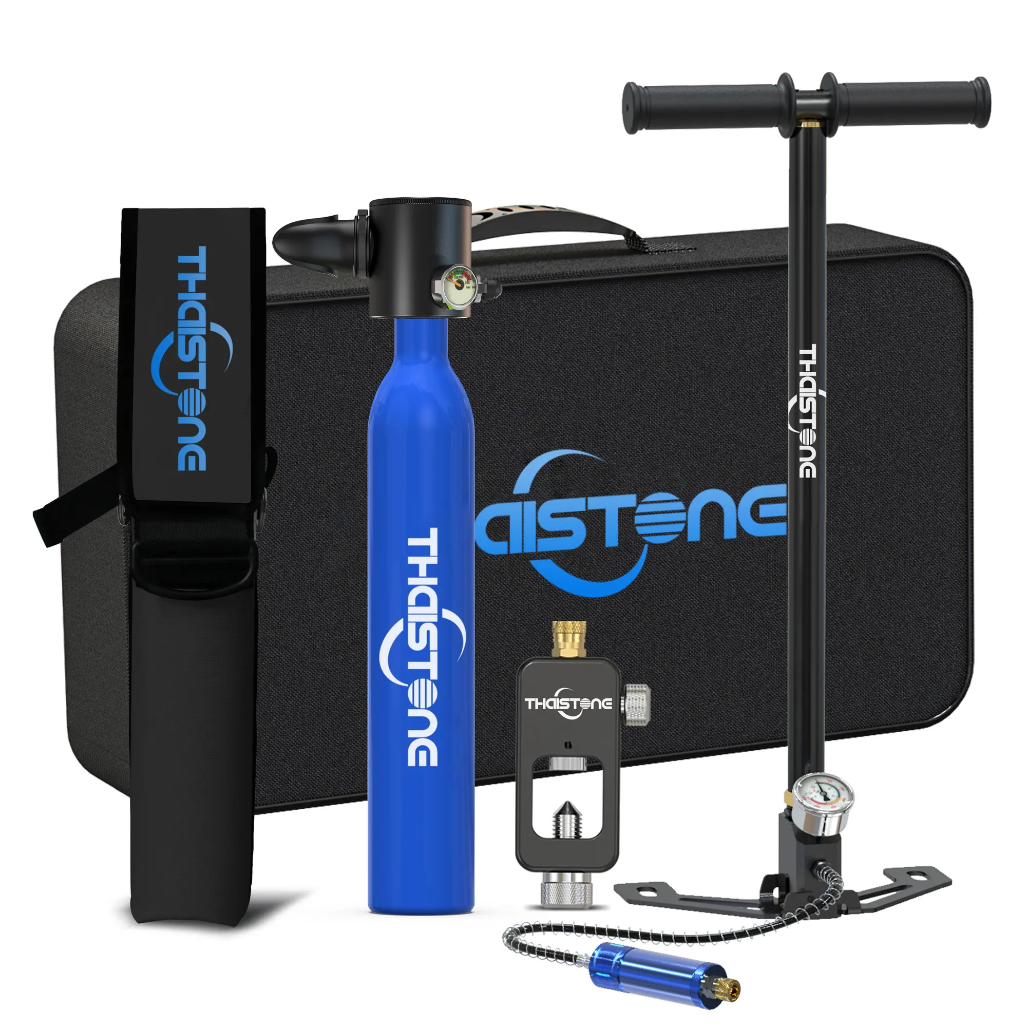 

TAIITONEE Mini Scuba Diving Tank Equipment 0.5L Oxygen Cylinder for Snorkeling Underwater Breathing 5-10 Minutes Suitable for Ad