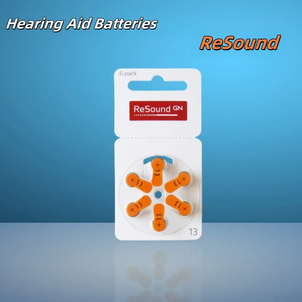 6-60PCS Hearing Aid Batteries Resound A10 Performance 1.45V A13 13A E13 ZA13 13  For BTE CIC RIC ITC Hearing Aid Zinc Air Batter