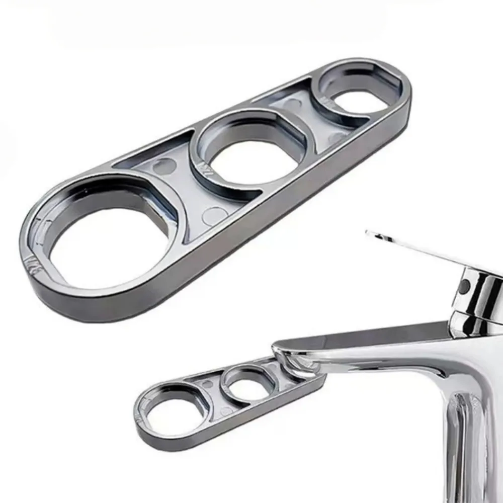 2 in 1 Faucet Aerator Metal Wrench Water Flows Adjusting Faucet Bubbler Wrench Plumber Home Multi Functional Maintenance Tool