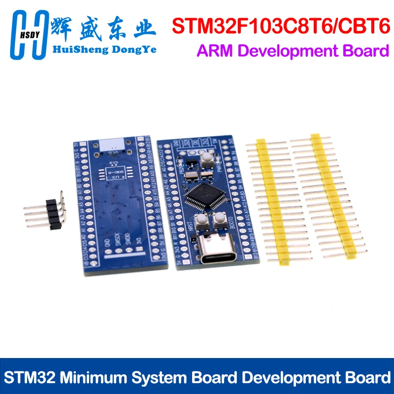 Module de développement de système minimal ARM STM32 Bluepill Plus STM32F103C8T6 STM32F103CBT6 STM32F103 STM32