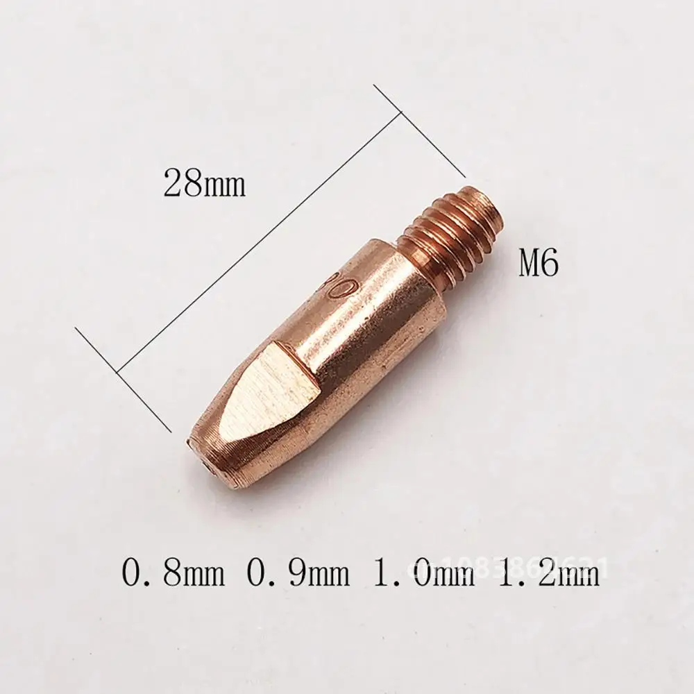 10 шт. M6x28 мм 0,8 0,9 1,0 1,2 контактный наконечник E-Cu CuCrZr для сварки Mig Gun Mig 24KD 25AK