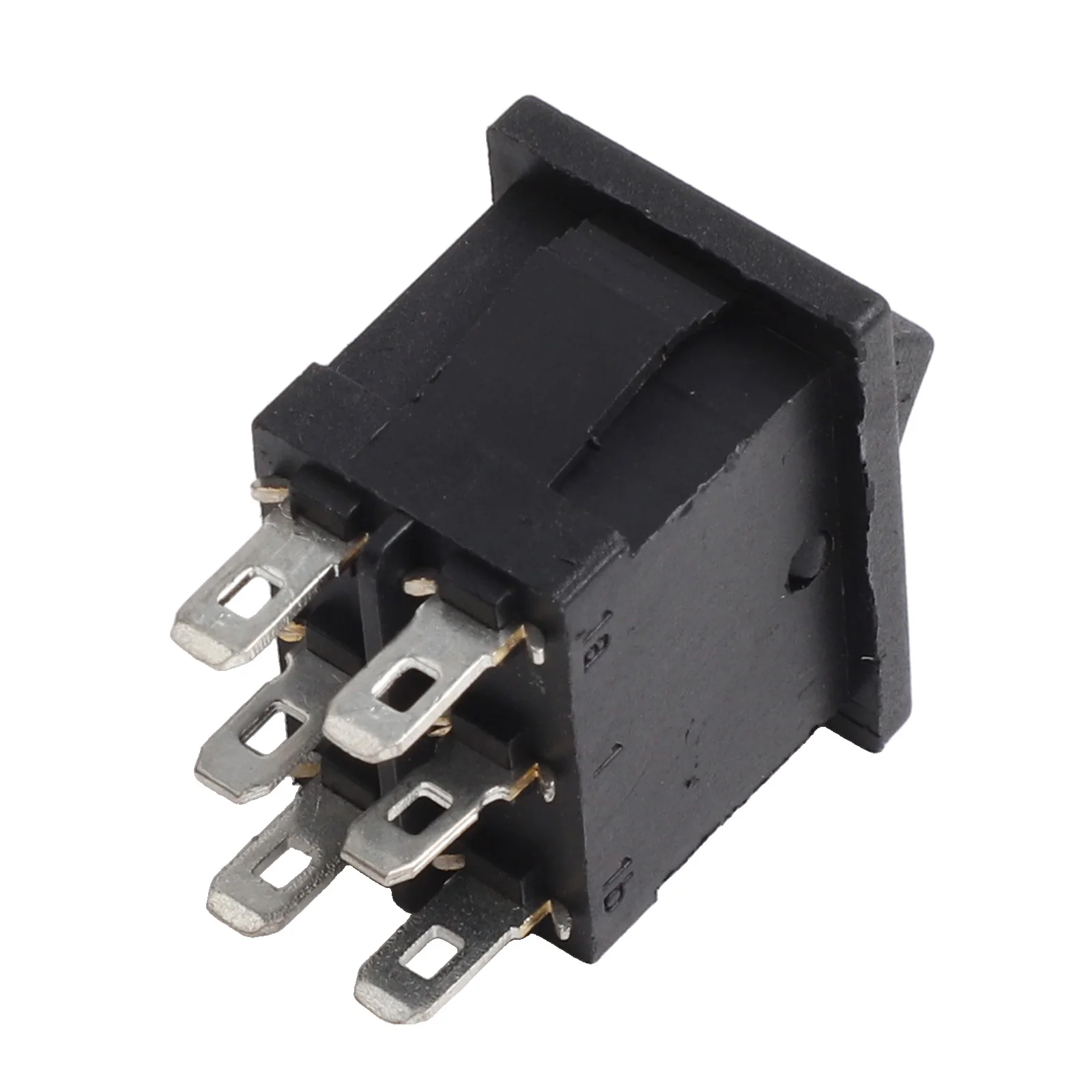 電子機器用ブラックロッカースイッチ、kcd1、オンオフ-オン、6ピン、21x15mm、dpdt、6a、250vac、10a、125vac、diy