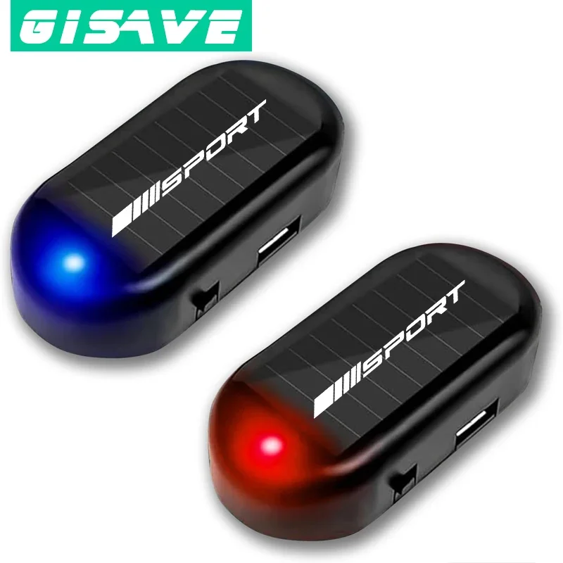 

SPORT Styling Car Fake Security Light Solar Powered Universal Warning LED Light Alarm Lamp Anti-Theft Caution Strobe Signal