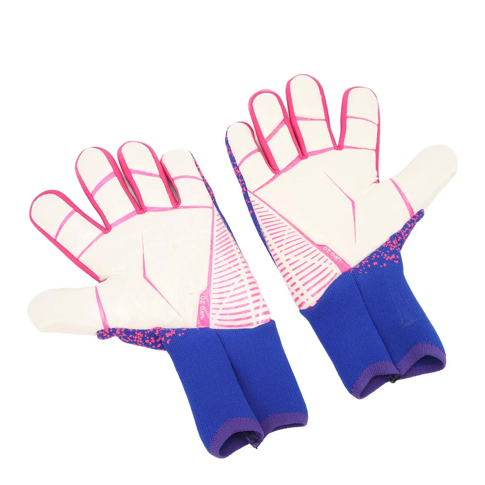 1 Pair Soccer Goalkeeper Gloves - Durable Latex, Strong Grip, Breathable & Comfortable for adult Training