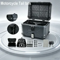45L Motorcycle Helmet Box Top Tail Rear Luggage Storage Tool Cases LockTail Box Motorcycle Trunk Motor Accessories